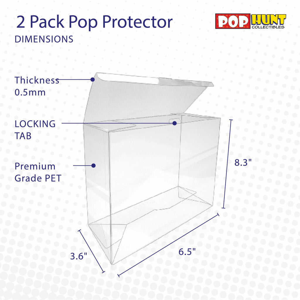 Pop Protectors for 2 PACK-10 Piece (0.5mm) - Pop Hunt Collectibles
