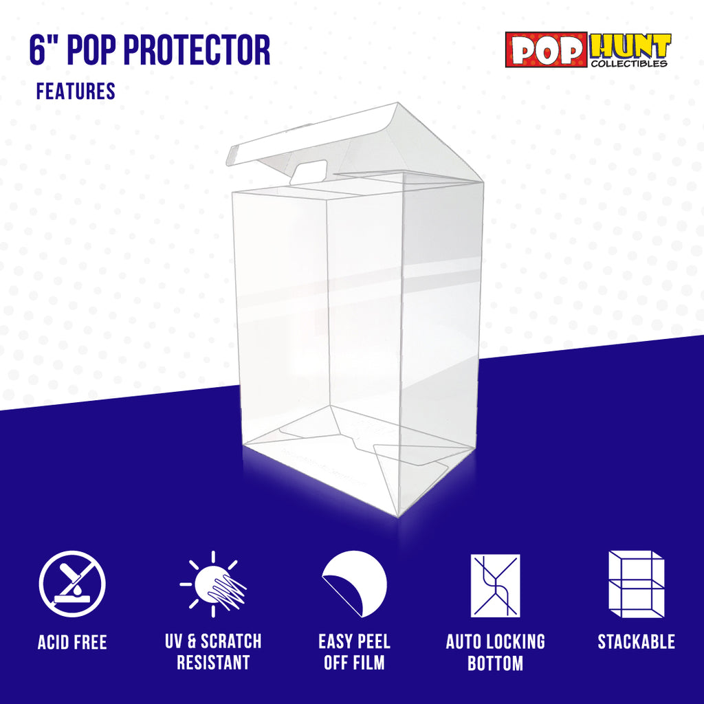 Pop Protectors for 6"- 20 Pack (0.5mm) - Pop Hunt Collectibles