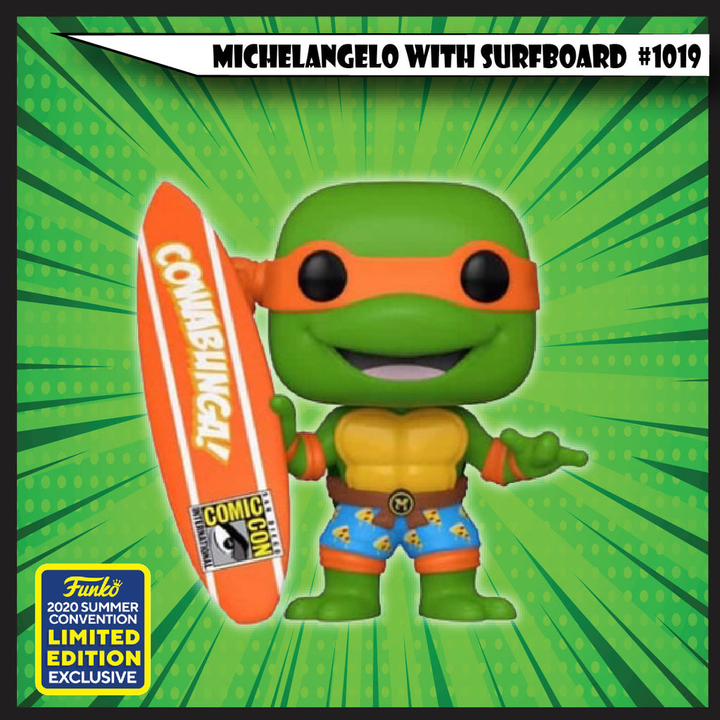 Michelangelo with Surfboard #1019 (2020 Summer Convention) - Pop Hunt Collectibles